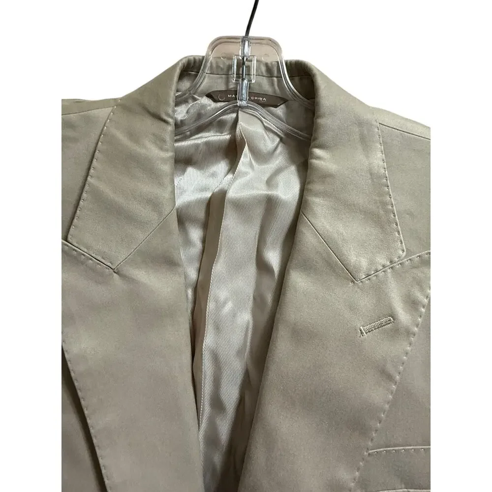 Merona Premium Relaxed Fit 100% Fine Cotton Twill Suit Jacket - Size 42R - NWT